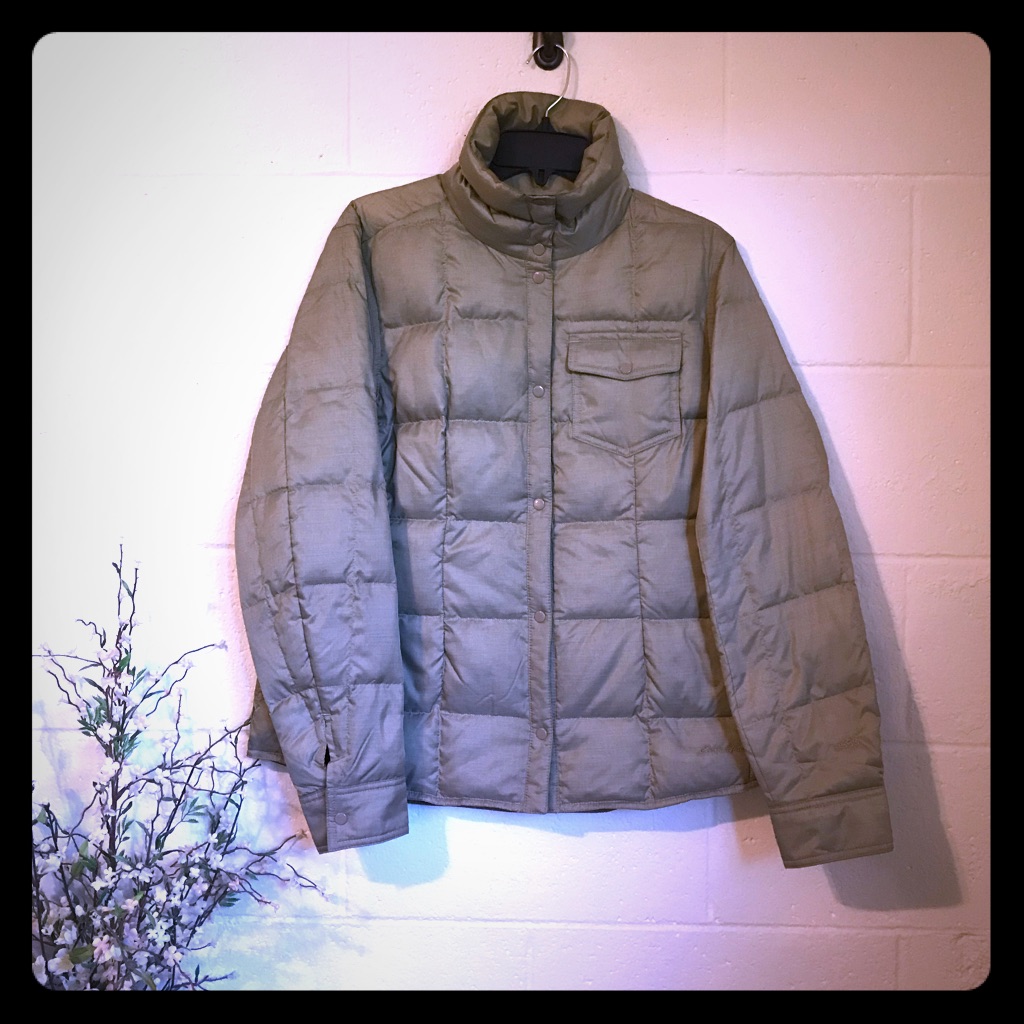 Eddie Bauer Down Snap Jacket